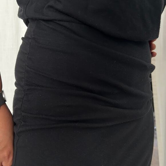 Athleta Black Ruched Midi Dress – Women’s Size M - Picture 3 of 7